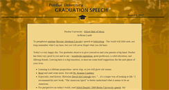 Desktop Screenshot of graduationspeech.org