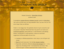 Tablet Screenshot of graduationspeech.org